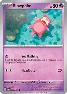 Slowpoke 079/165 - Scarlet & Violet 151 - Reverse Holofoil