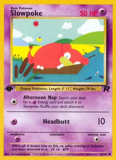 Slowpoke 67/82 – Team Rocket (Unbegrenzt) – Normal