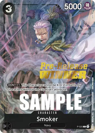 Smoker (Pre-Release) [Winner] P-025 - Promotion Cards - Foil (sealed)