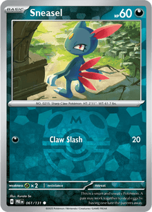 Sneasel 061/131 - Prismatic Evolutions - Master Ball Pattern