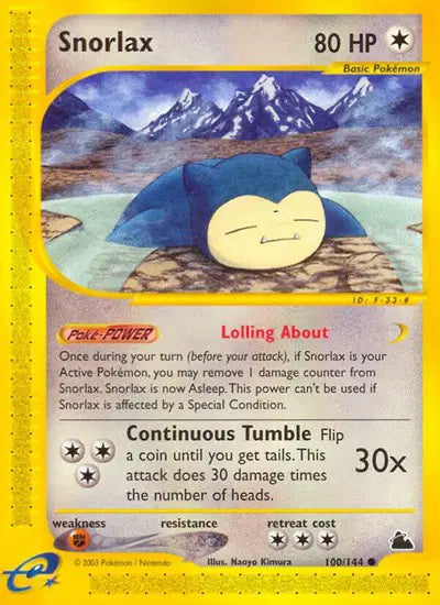 Snorlax 100/144 - Skyridge - Normal