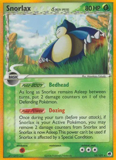 Snorlax 10/101 - EX Dragon Frontiers - Holofoil