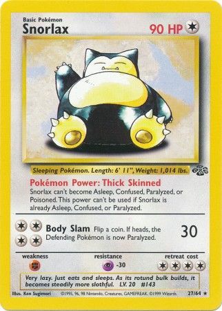 Snorlax 27/64 - Jungle (Unlimited) - Normal