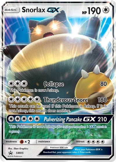 Snorlax GX SM05 - Sun & Moon Promo - Holofoil
