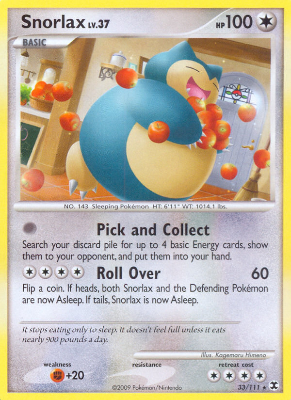 Snorlax Lv.37 33/111 - Rising Rivals - Normal