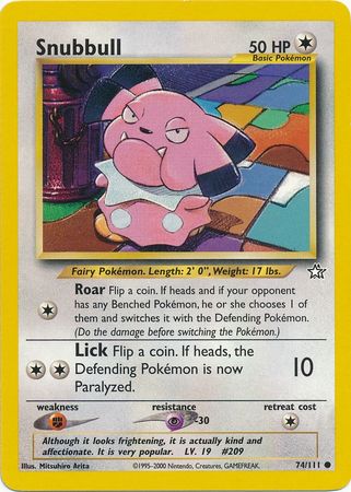 Snubbull 74/111 – Neo Genesis (Unbegrenzt) – Normal