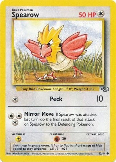 Spearow 62/64 – Dschungel (Unbegrenzt) – Normal