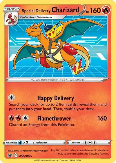 Special Delivery Charizard SWSH075 - Sword & Shield Promo - Holofoil