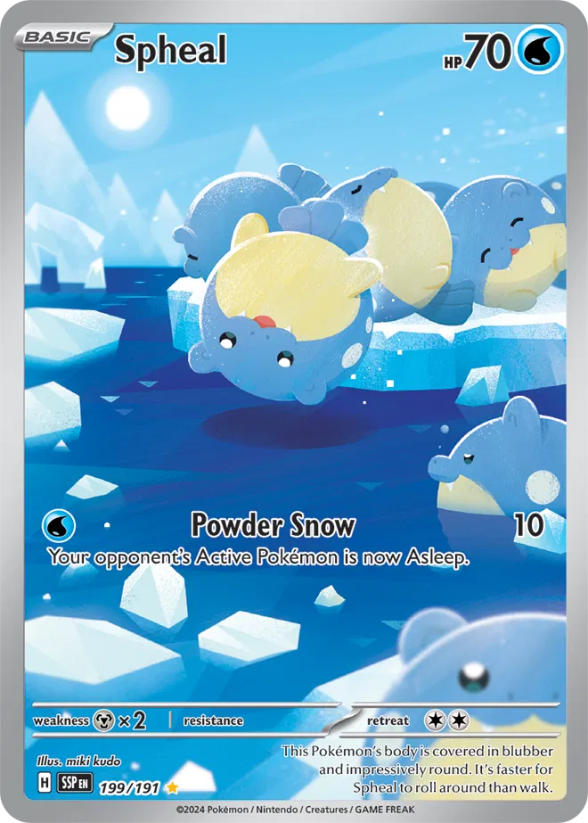 Spheal 199/191 - Surging Sparks - Holofoil