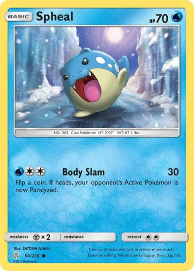 Spheal 50/236 - Cosmic Eclipse - Reverse Holofoil
