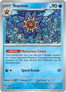 Starmie 121/165 - Scarlet & Violet 151 - Reverse Holofoil