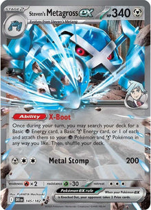Steven's Metagross Ex 145/182 - Destined Rivals - Holofoil