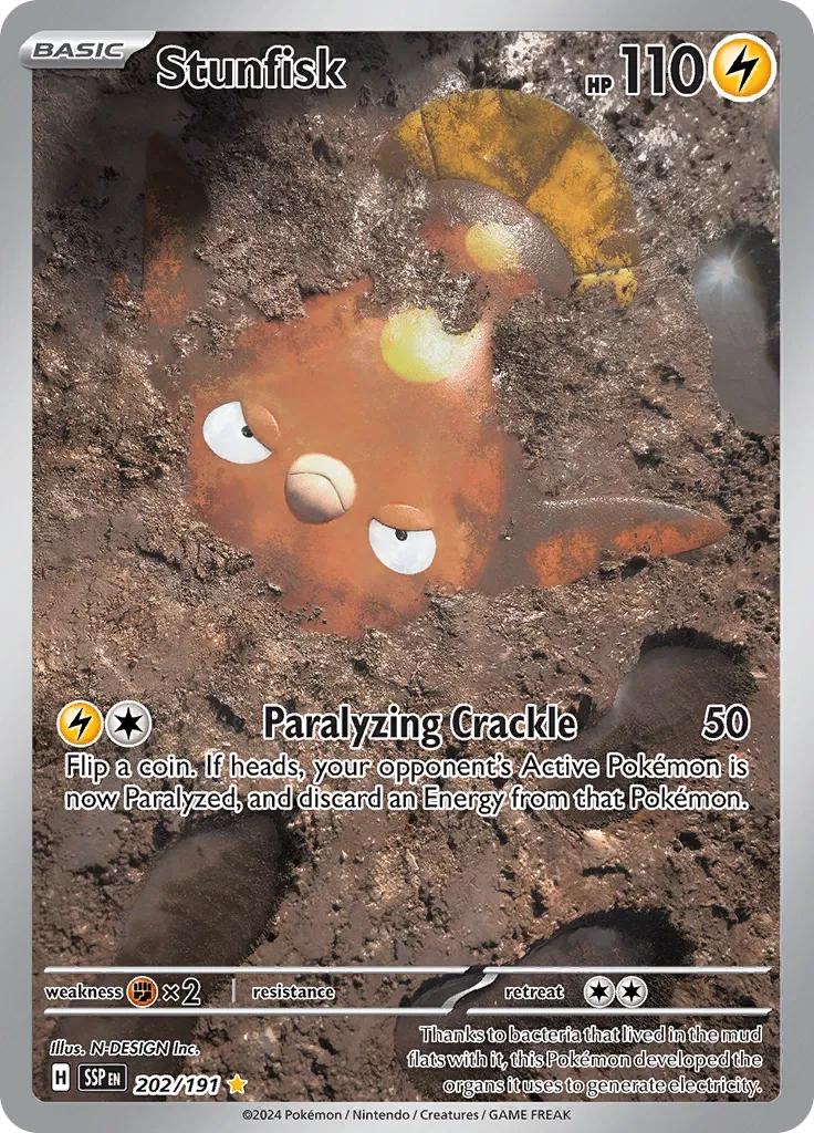 Stunfisk 202/191 - Surging Sparks - Holofoil