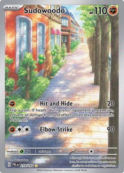 Sudowoodo 219/193 - Paldea Evolved - Holofoil