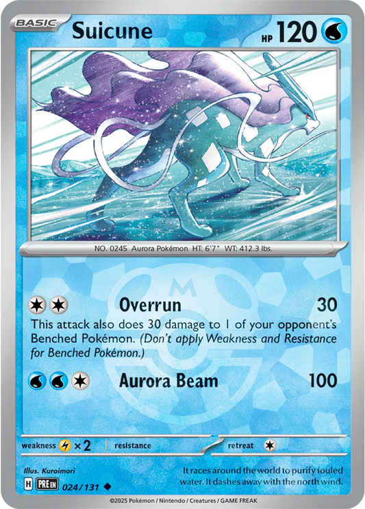 Suicune 024/131 - Prismatic Evolutions - Master Ball Pattern