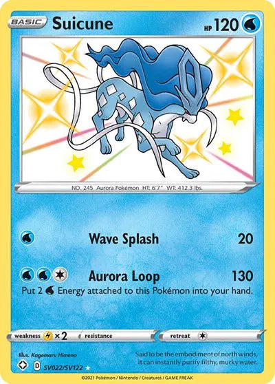 Suicune SV022/SV122 - Shining Fates: Shiny Vault - Holofoil