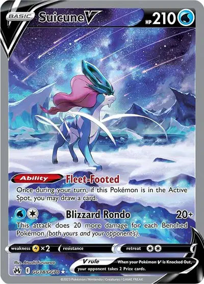 Suicune V GG38/GG70 - Crown Zenith: Galarian Gallery - Holofoil