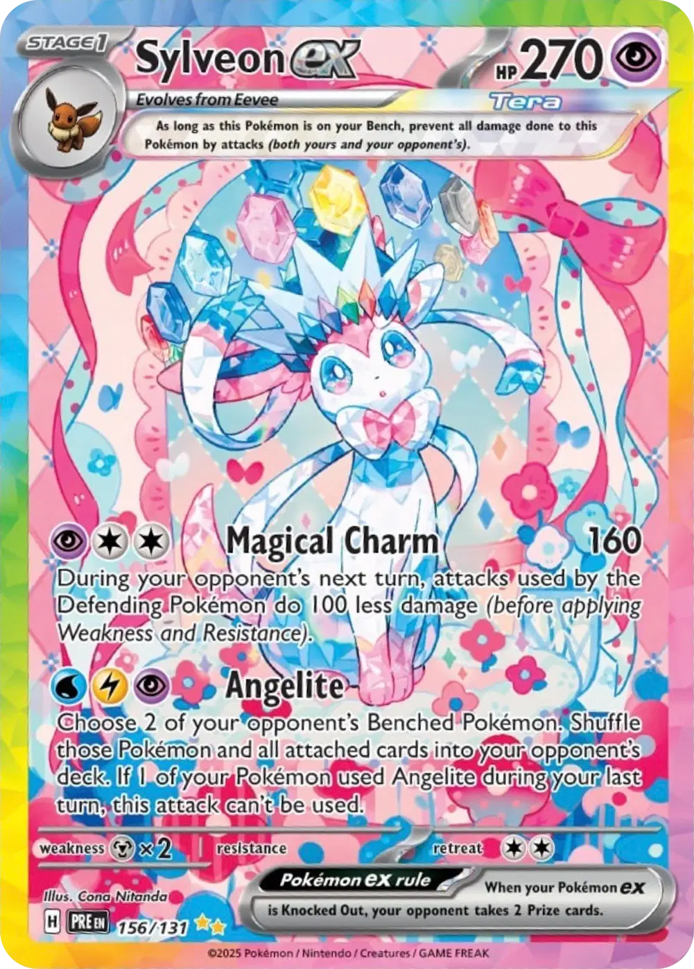 Sylveon ex 156/131 – Prismatic Evolutions – Holofoil