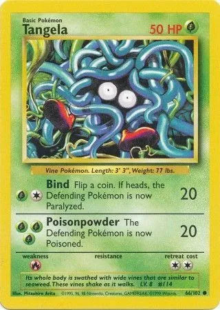 Tangela 66/102 - Base Set (Unlimited) - Normal
