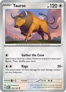Tauros 128/165 - Scarlet & Violet 151 - Reverse Holofoil