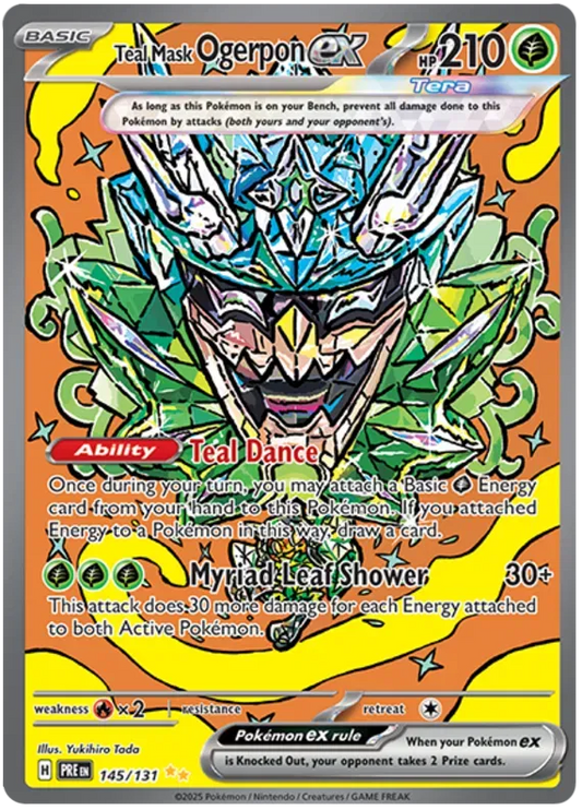 Teal Mask Ogerpon ex 145/131 - Prismatic Evolutions - Holofoil