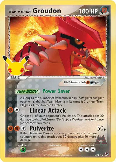 Team Magma's Groudon 9/95 - Celebrations: Classic Collection - Holofoil
