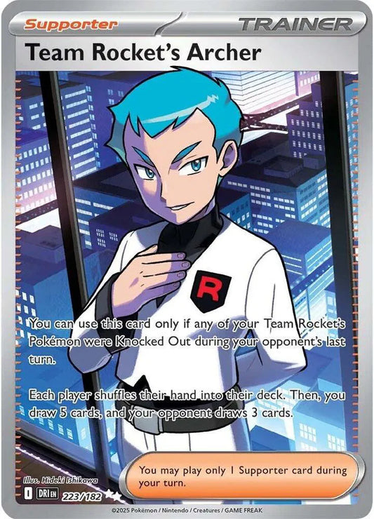 Team Rocket's Archer 223/182 - Destined Rivals - Holofoil