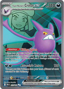Team Rocket's Crobat ex 217/182 - Destined Rivals - Holofoil