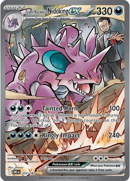 Team Rocket's Nidoking ex 233/182 - Destined Rivals - Holofoil