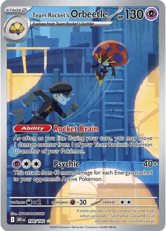 Team Rocket's Orbeetle 198/182 - Destined Rivals - Holofoil