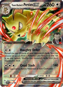 Team Rocket's Persian ex 218 - Scarlet & Violet Promo - Holofoil