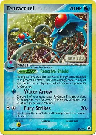 Tentacruel 45/101 - EX Hidden Legends - Reverse Holofoil