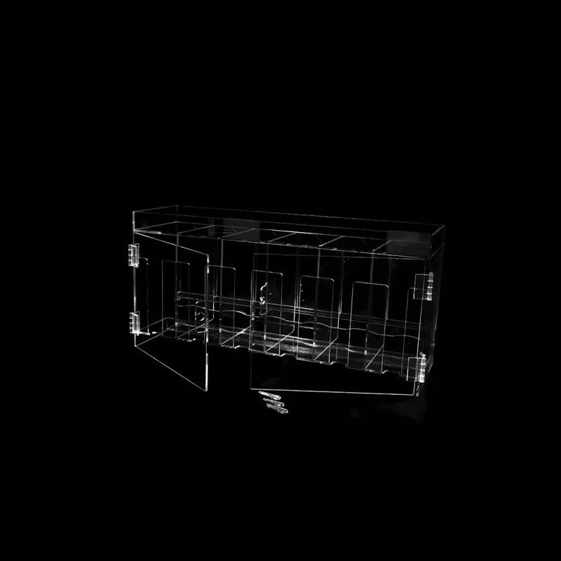 The Acrylic Box - 6- Slot Booster Pack Dispenser open