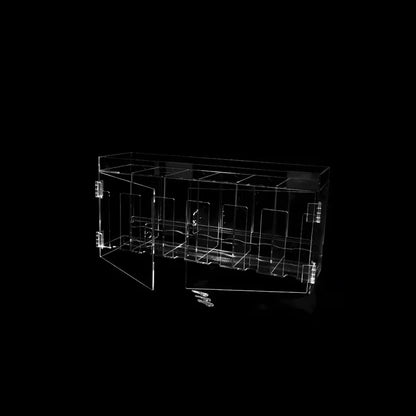 The Acrylic Box - 6- Slot Booster Pack Dispenser open