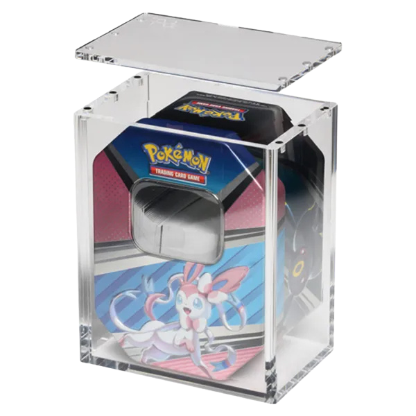 The Acrylic Box - Regular Tin Case open met tin