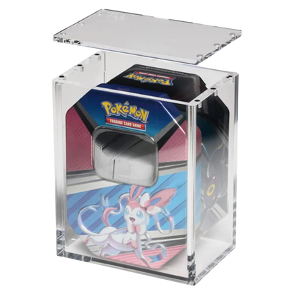 The Acrylic Box - Regular Tin Case open met tin