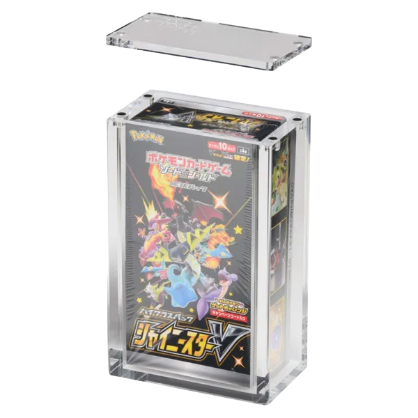 The Acrylic Box – Displaycase voor Japanse Boosterbox (Small) open met box