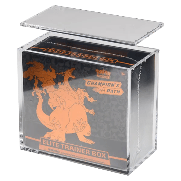 The Acrylic Box – Elite Trainer Box Displaycase open met champion's path etb