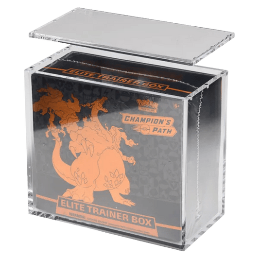 The Acrylic Box – Elite Trainer Box Displaycase open met champion's path etb