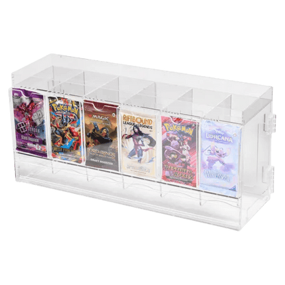 The Acrylic Box - 6-Slot Booster Pack Dispenser met booster
