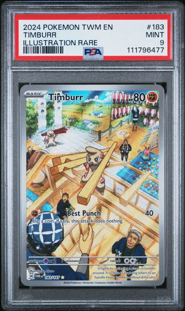 Timburr (PSA 9) 183/167 – Twilight Masquerade – Holofoil