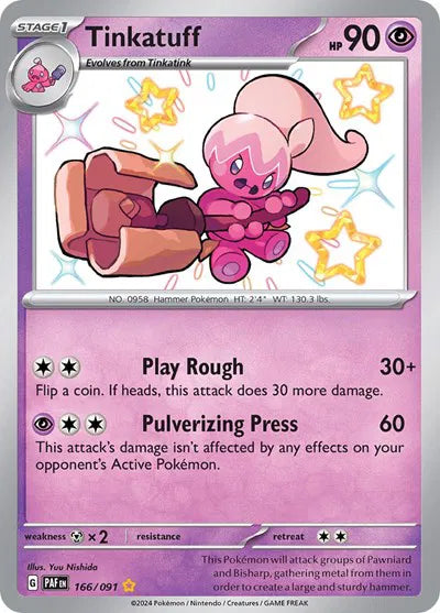 Tinkatuff 166/091 - Paldean Fates - Holofoil