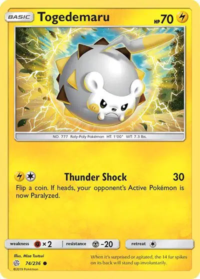 Togedemaru 74/236 - Cosmic Eclipse - Reverse Holofoil
