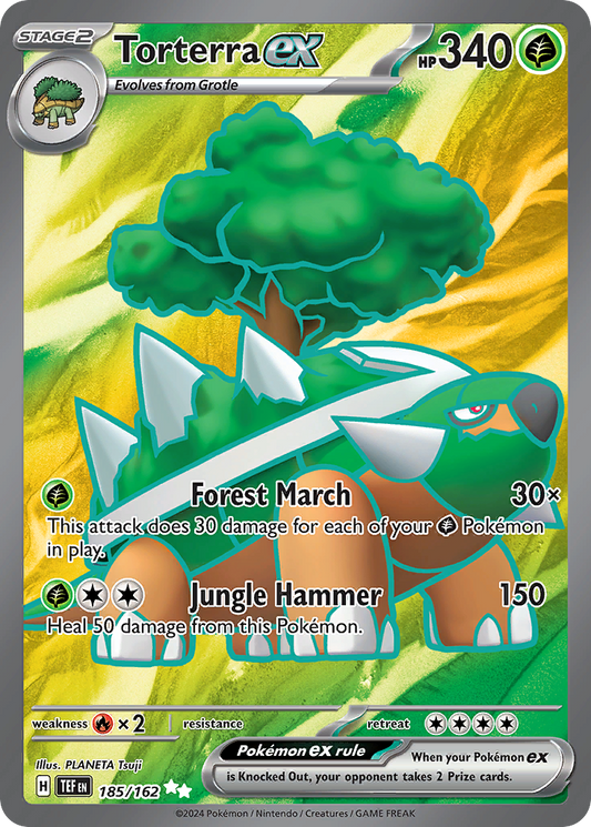 Torterra ex 185/162 - Temporal Forces - Holofoil