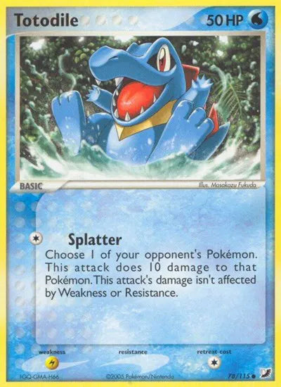 Totodile 78/115 - EX Unseen Forces - Normal