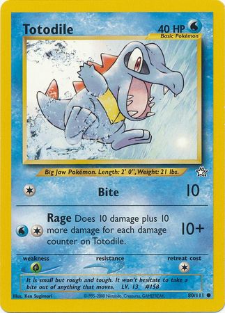 Totodile 80/111 – Neo Genesis (Unbegrenzt) – Normal