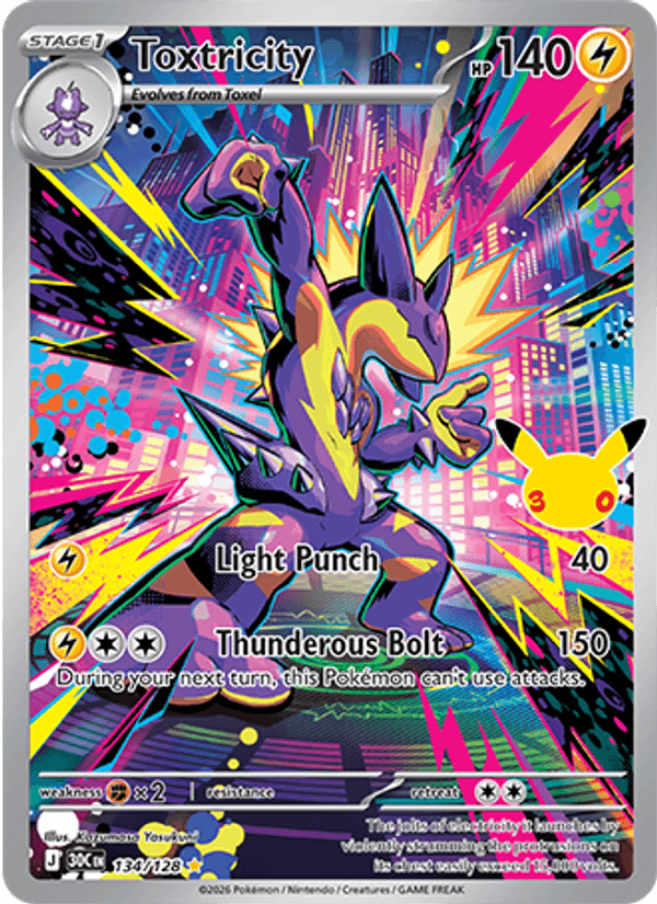 Toxtricity 134/128 - 30th Celebration - Holofoil