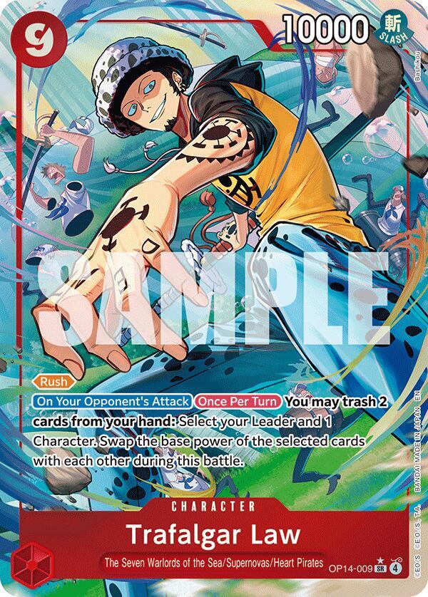 Trafalgar Law (Alternate Art) OP14-009 - The Azure Sea's Seven - Foil