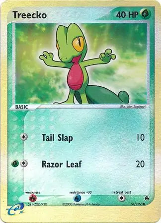 Treecko 76/109 - EX Ruby & Sapphire - Reverse Holofoil