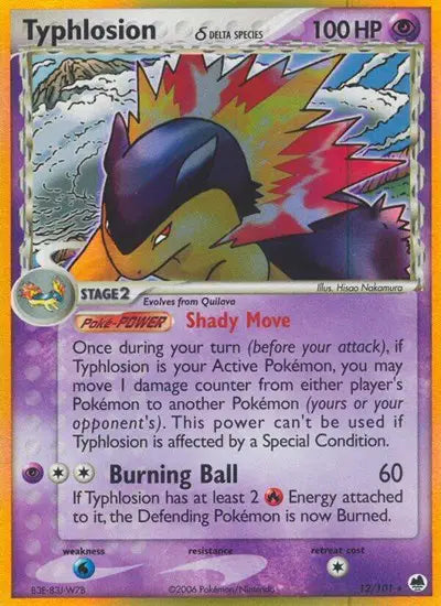 Typhlosion 12/101 - EX Dragon Frontiers - Holofoil